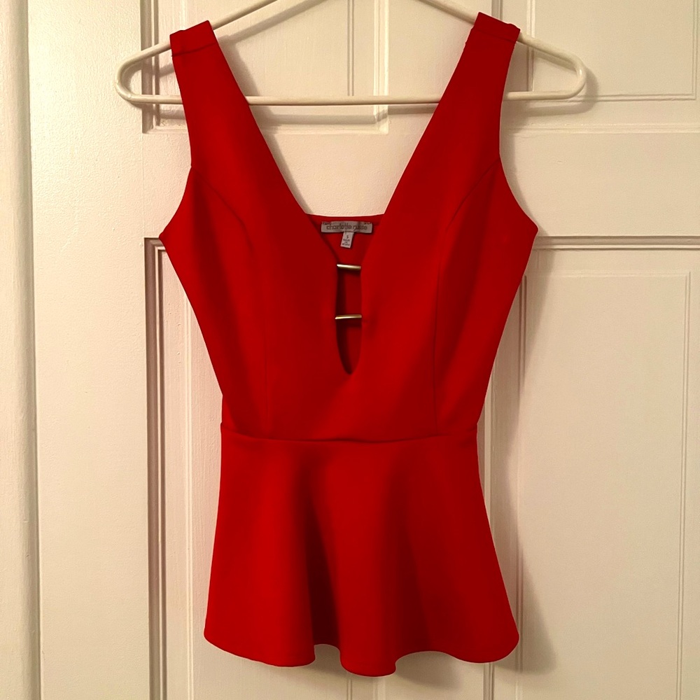 Red Charlotte Russe top